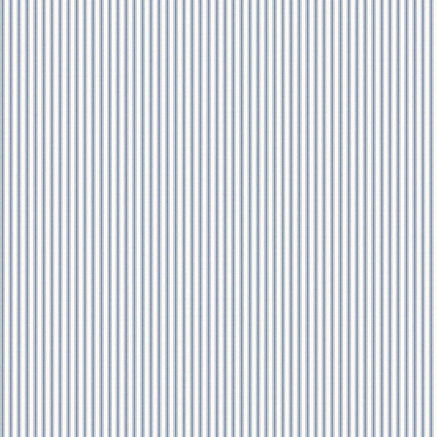 Miniatures 2 Double Stripe Wallpaper - Blue / White - Galerie - G67927 - Premier Wallcovering