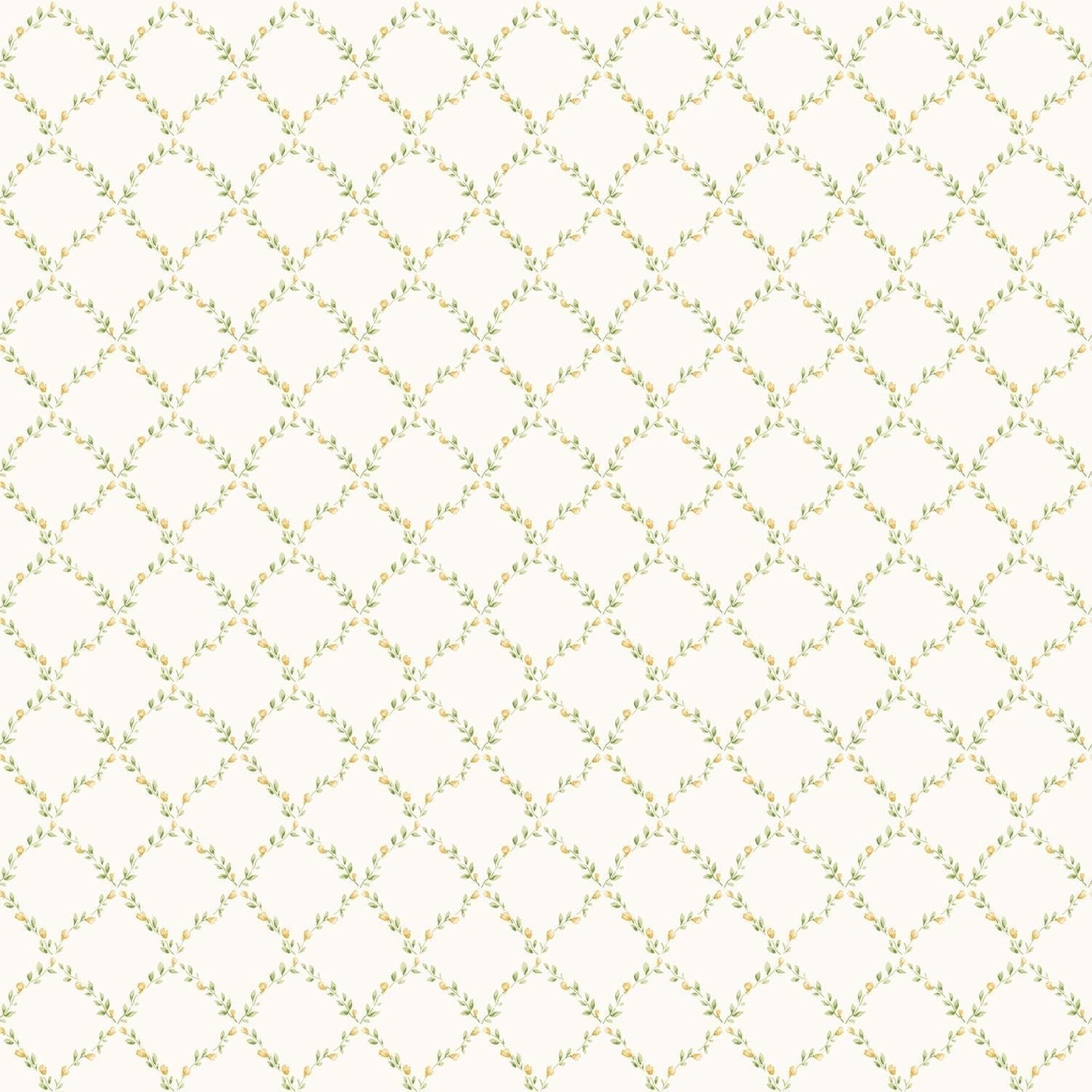 Miniatures 2 Geometric Trellis Wallpaper - Yellow / Green - Galerie - G67907 - Premier Wallcovering