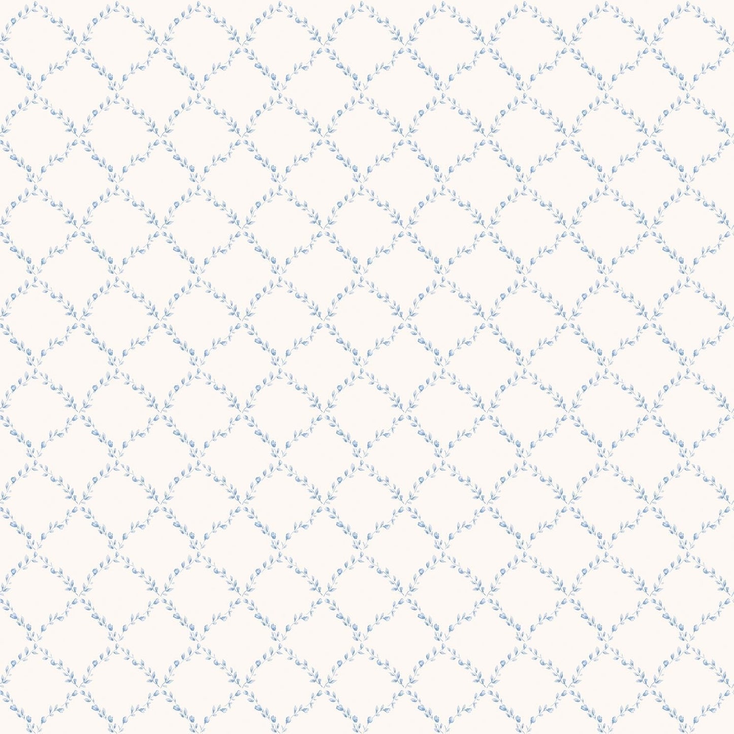 Miniatures 2 Geometric Trellis Wallpaper - Blue - Galerie - G67903 - Premier Wallcovering