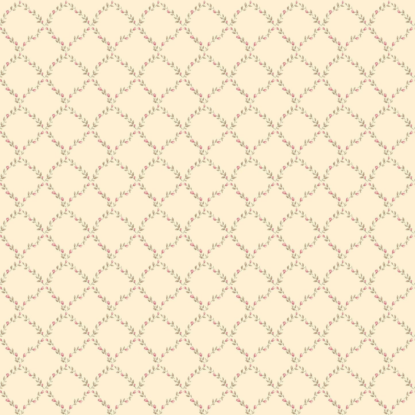 Miniatures 2 Geometric Trellis Wallpaper - Pink / Beige - Galerie - G67904 - Premier Wallcovering