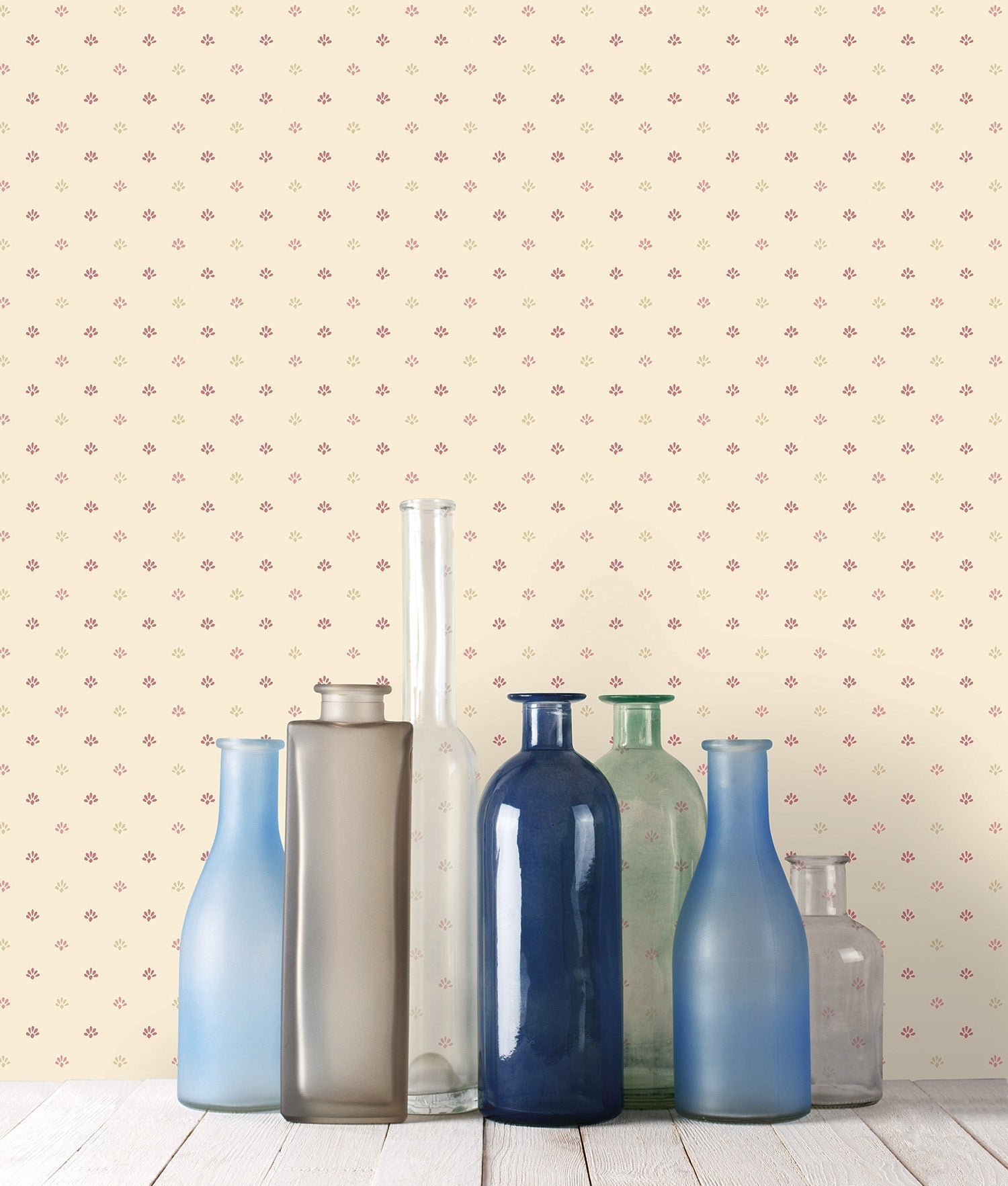 Miniatures 2 Mini Print Wallpaper - Red / Beige - Galerie - G67902 - Premier Wallcovering
