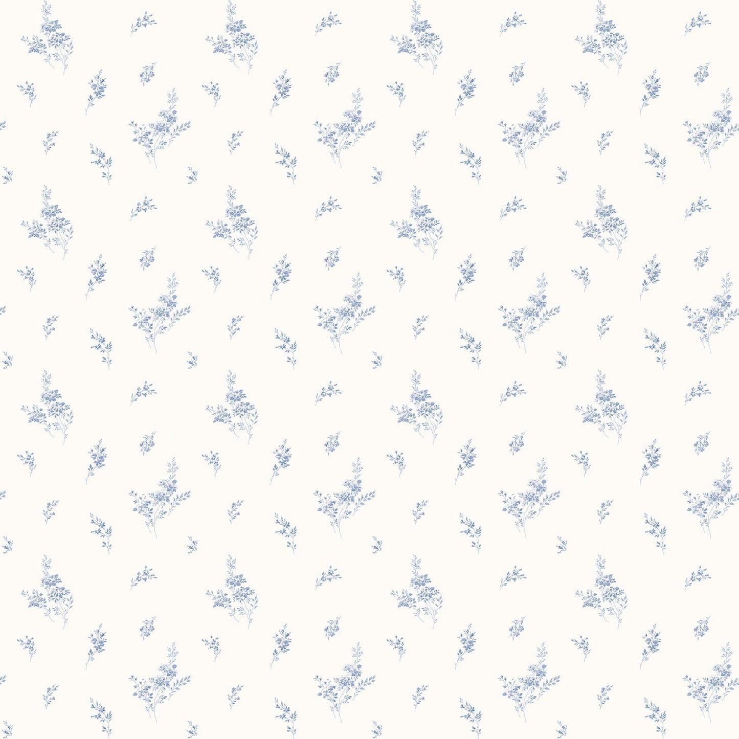 Miniatures 2 Rose Bouquets Wallpaper - Blue - Galerie - G67915 - Premier Wallcovering