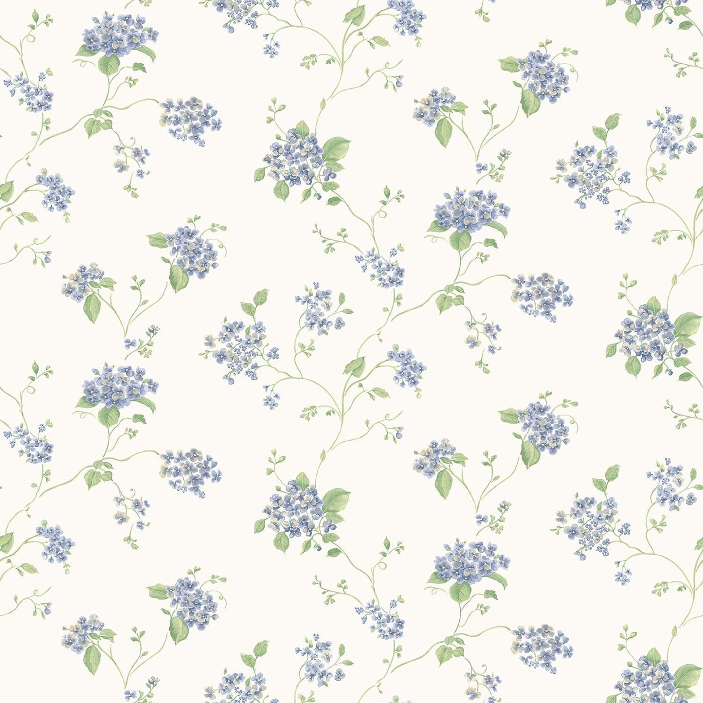 Miniatures 2 Spring Flowers Wallpaper - Indigo - Galerie - G67864 - Premier Wallcovering
