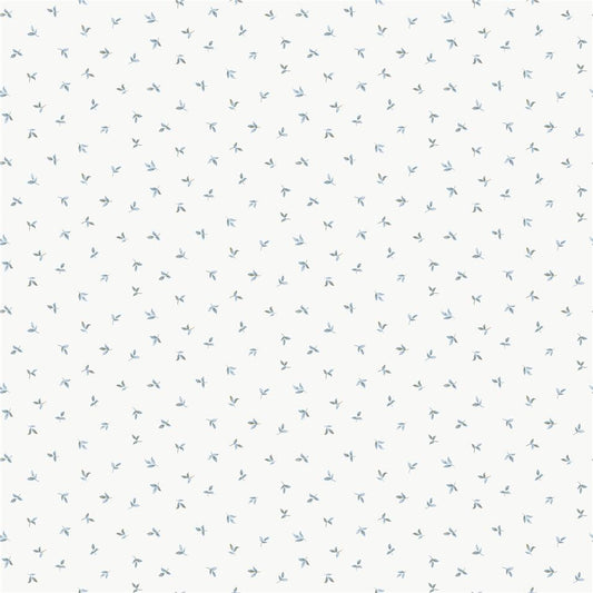 Miniatures 3 Mini Leaf Wallpaper - Blue - Galerie - G68719 - Premier Wallcovering