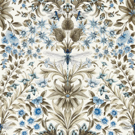 Mirabell Wallpaper - Denim - Clarke & Clarke - W0196/01 - Premier Wallcovering