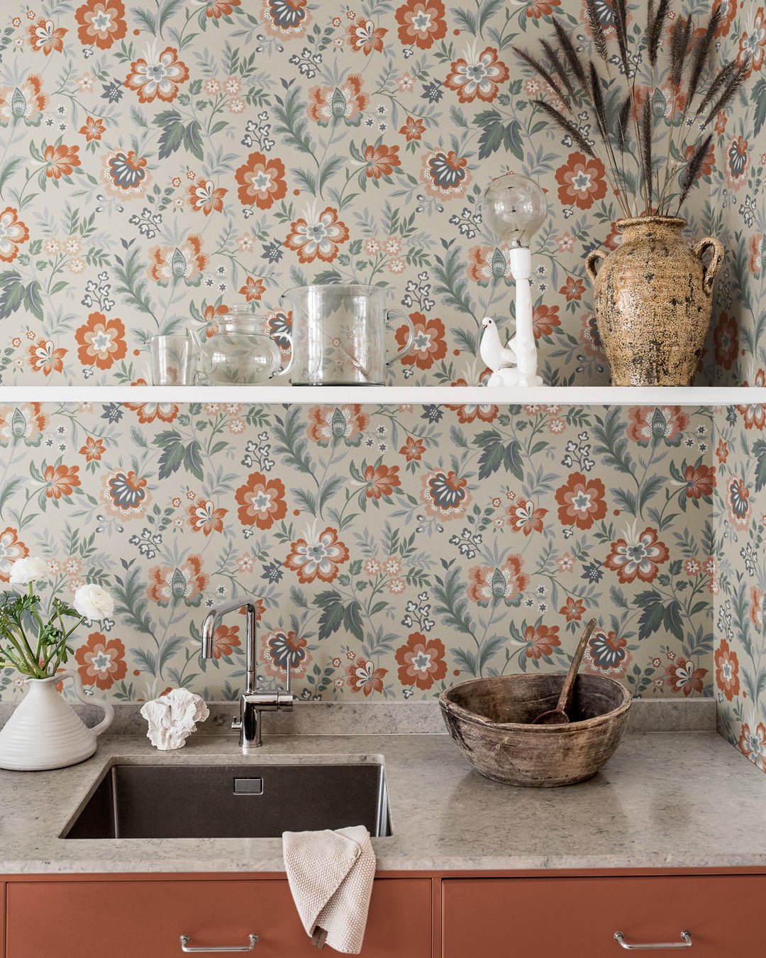 Mirabelle Wallpaper - Parchment - Midbec - 28001 - Premier Wallcovering