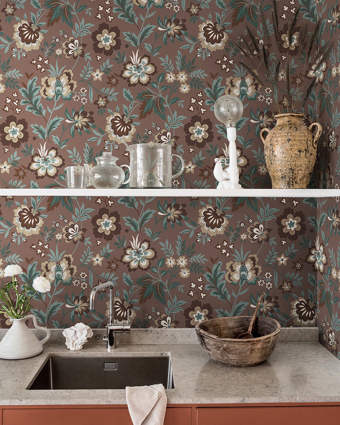 Mirabelle Wallpaper - Taupe - Midbec - 28003 - Premier Wallcovering