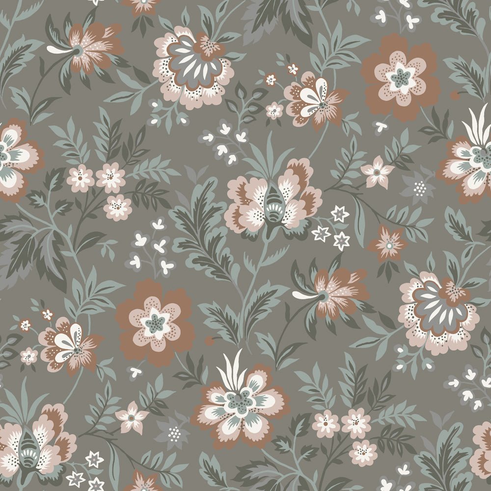 Mirabelle Wallpaper - Gray - Midbec - 28002 - Premier Wallcovering