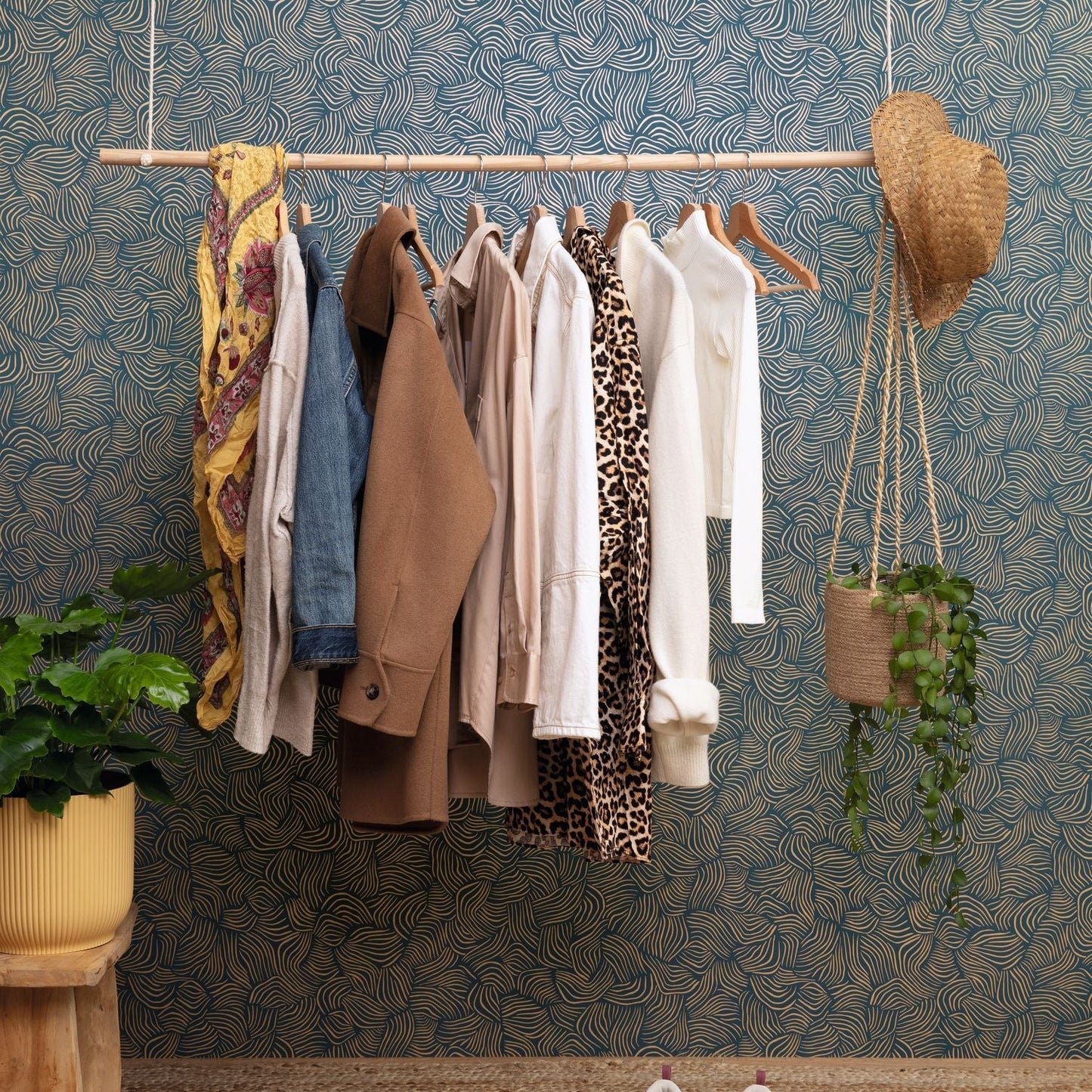 Mirage Wallpaper - Bleu Indigo - Caselio - 103726025 - Premier Wallcovering