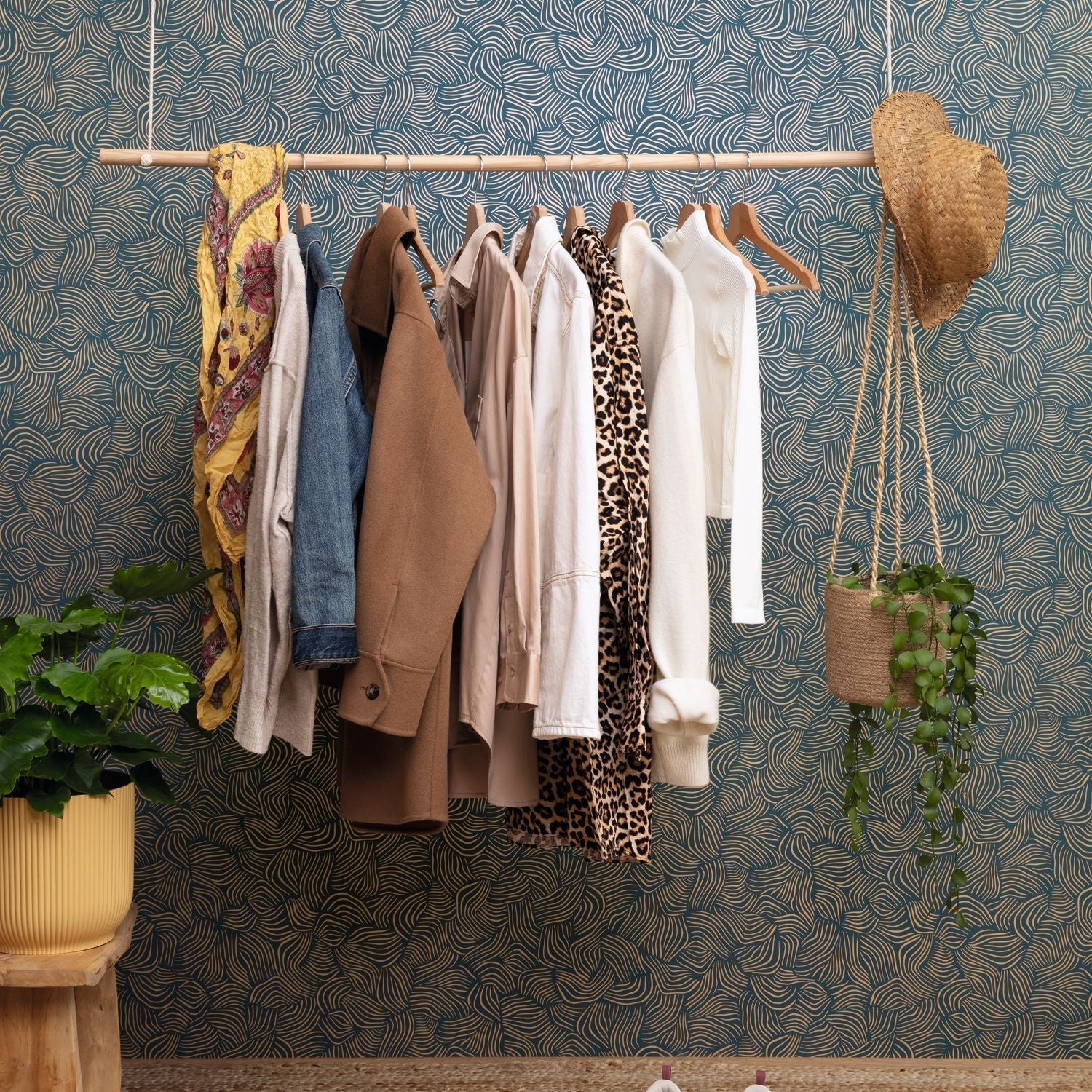 Mirage Wallpaper - Bleu Indigo - Caselio - 103726025 - Premier Wallcovering