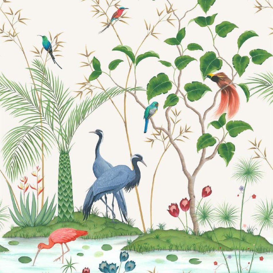 Mirage Wallpaper - Ivory - Osborne & Little - W7610-01 - Premier Wallcovering