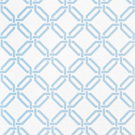 Miramar Way Wallpaper - Light Blue - Thibaut - T45053 - Premier Wallcovering