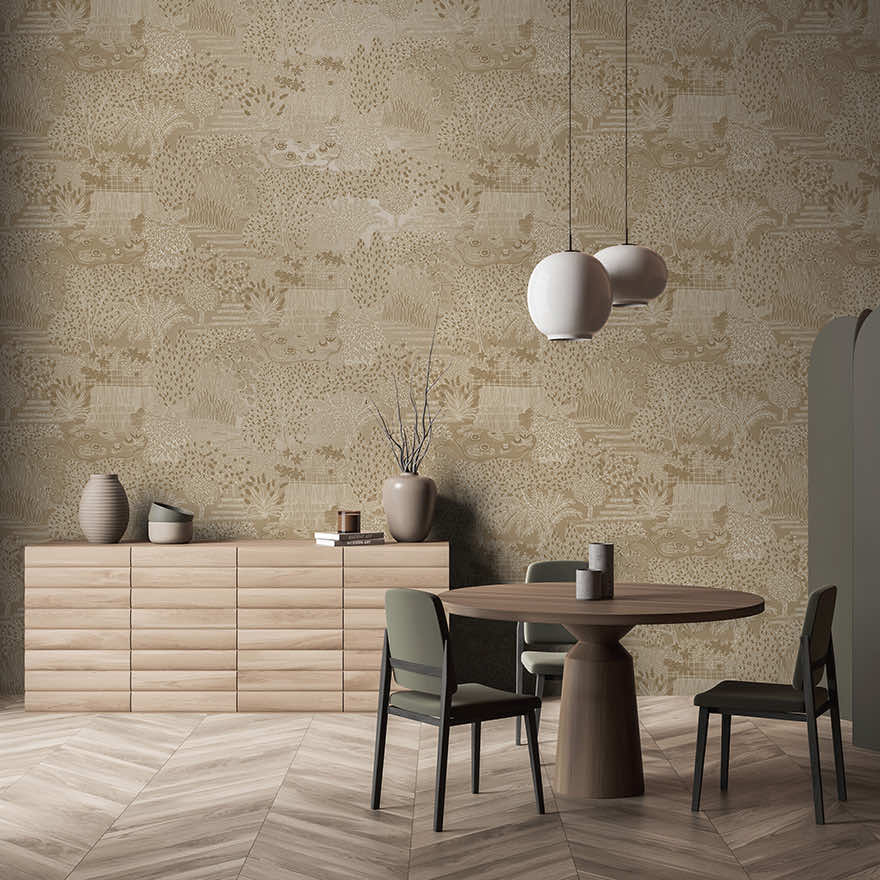 Mirissa Wallpaper - Gold - Holden Décor - 65962 - Premier Wallcovering