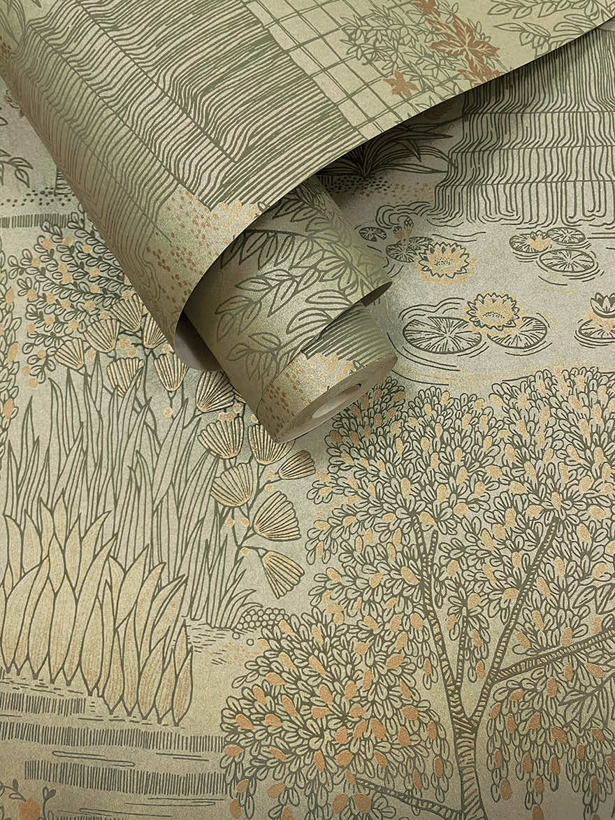 Mirissa Wallpaper - Khaki - Holden Décor - 65961 - Premier Wallcovering