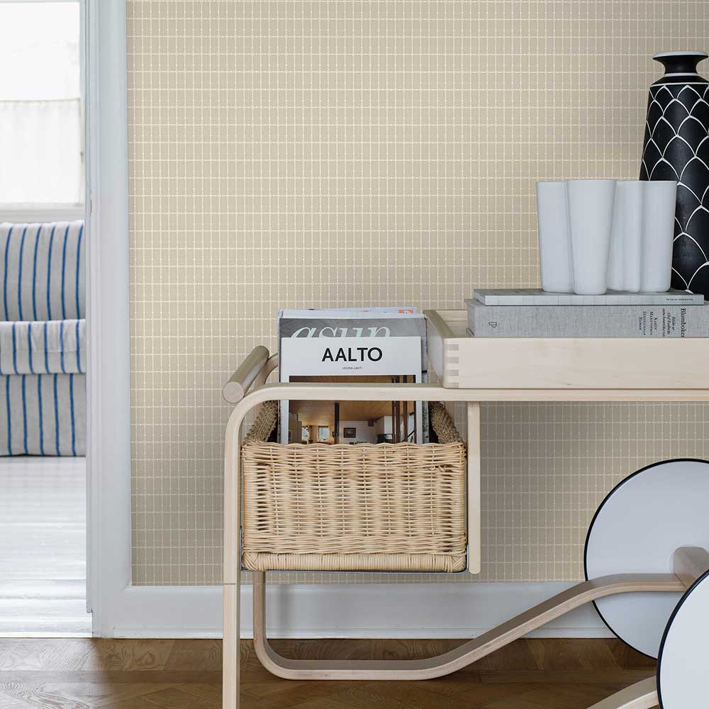 M.I.T. Wallpaper - Beige - Boråstapeter - 1967 - Premier Wallcovering