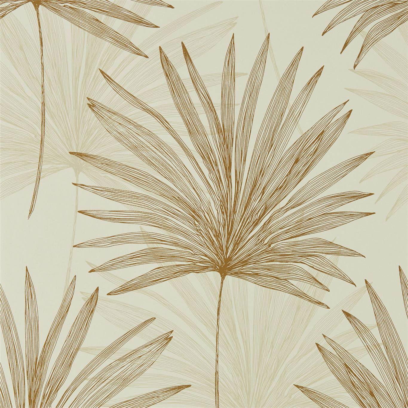 Mitende Wallpaper - Oyster/Gold - Harlequin - HMIW112228 - Premier Wallcovering