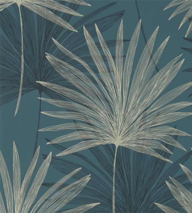 Mitende Wallpaper - Ink/Platinum - HMIW112226 - Harlequin - Premier Wallcovering