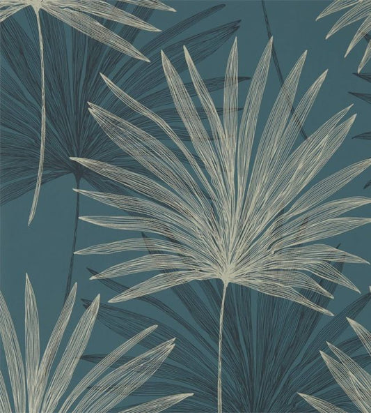 Mitende Wallpaper - Ink/Platinum - HMIW112226 - Harlequin - Premier Wallcovering