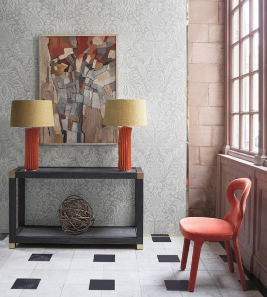 Mitford Damask Wallpaper - Antique Gold - ZDAR312862 - Zoffany - Premier Wallcovering