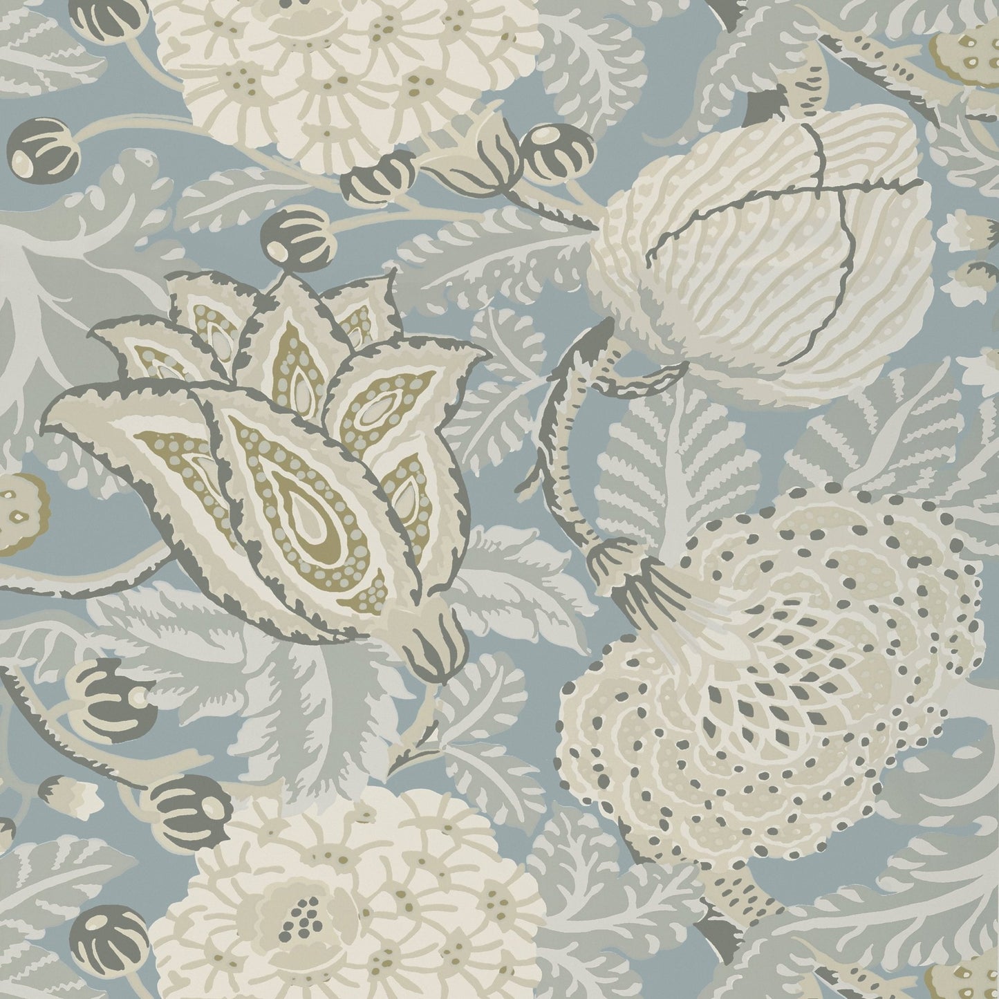 Mitford Wallpaper - Aqua - Thibaut - T2948 - Premier Wallcovering