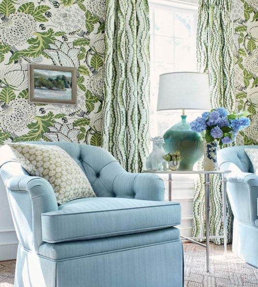 Mitford Wallpaper - Black & Plum - Thibaut - T2942 - Premier Wallcovering