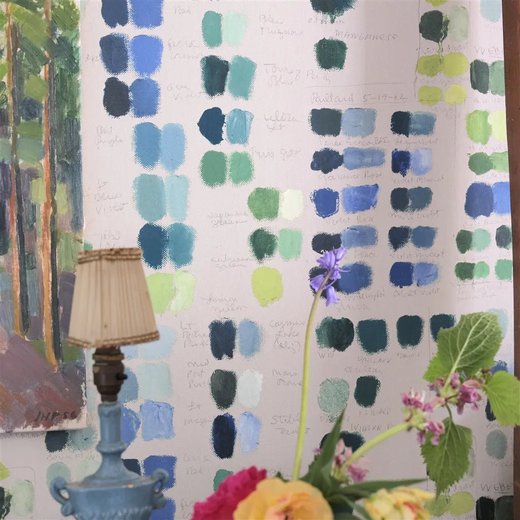 Mixed Tones Wallpaper - Forest - John Derian - PJD6020/04 - Premier Wallcovering