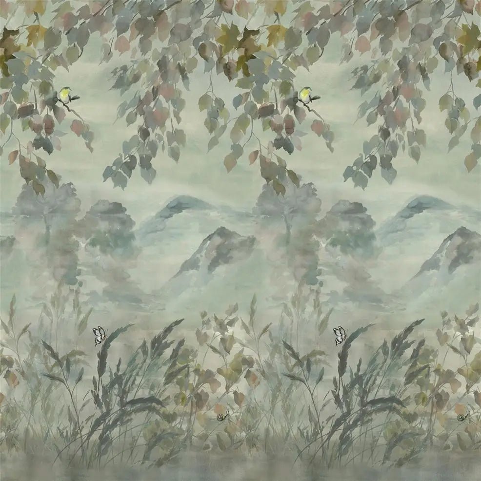Miyako Scene 1 Wallpaper - Dove - Designers Guild - PDG1111/01 - Premier Wallcovering