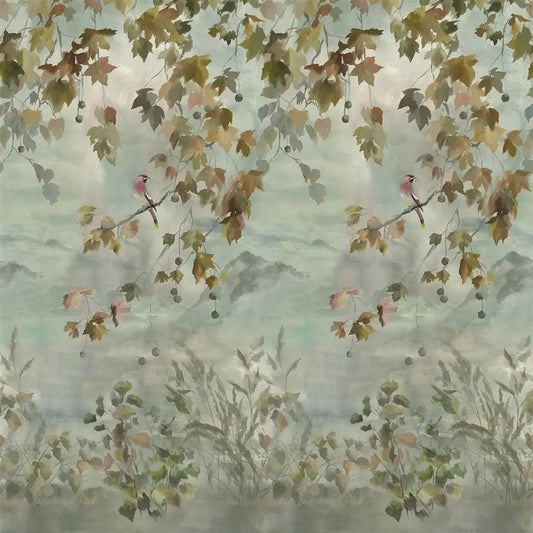 Miyako Scene 2 Wallpaper - Dove - Designers Guild - PDG1112/01 - Premier Wallcovering