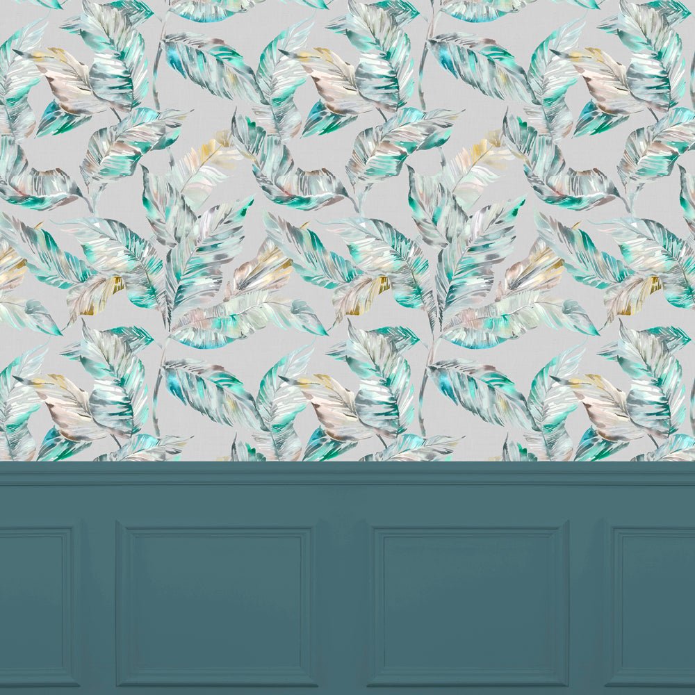 Mizuna Wallpaper - Emerald - Voyage Maison - MIZUNA/WPO/EME - Premier Wallcovering