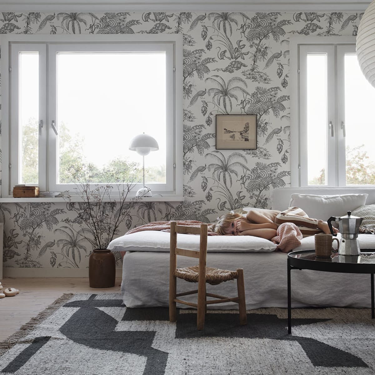 Moa Wallpaper - Sandstone - Sandberg - 240-09 - Premier Wallcovering