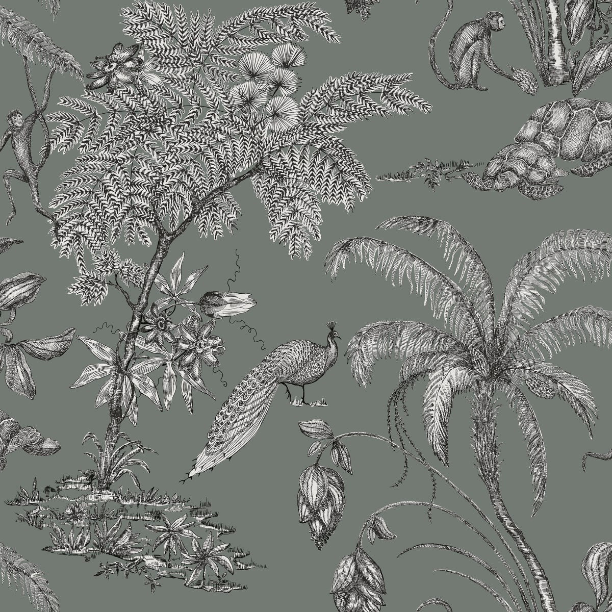 Moa Wallpaper - Juniper - Sandberg - 240-68 - Premier Wallcovering