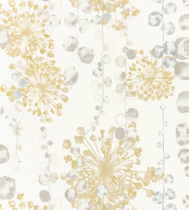 Moku Wallpaper - Ochre/Seaspray - HANZ111652 - Harlequin - Premier Wallcovering