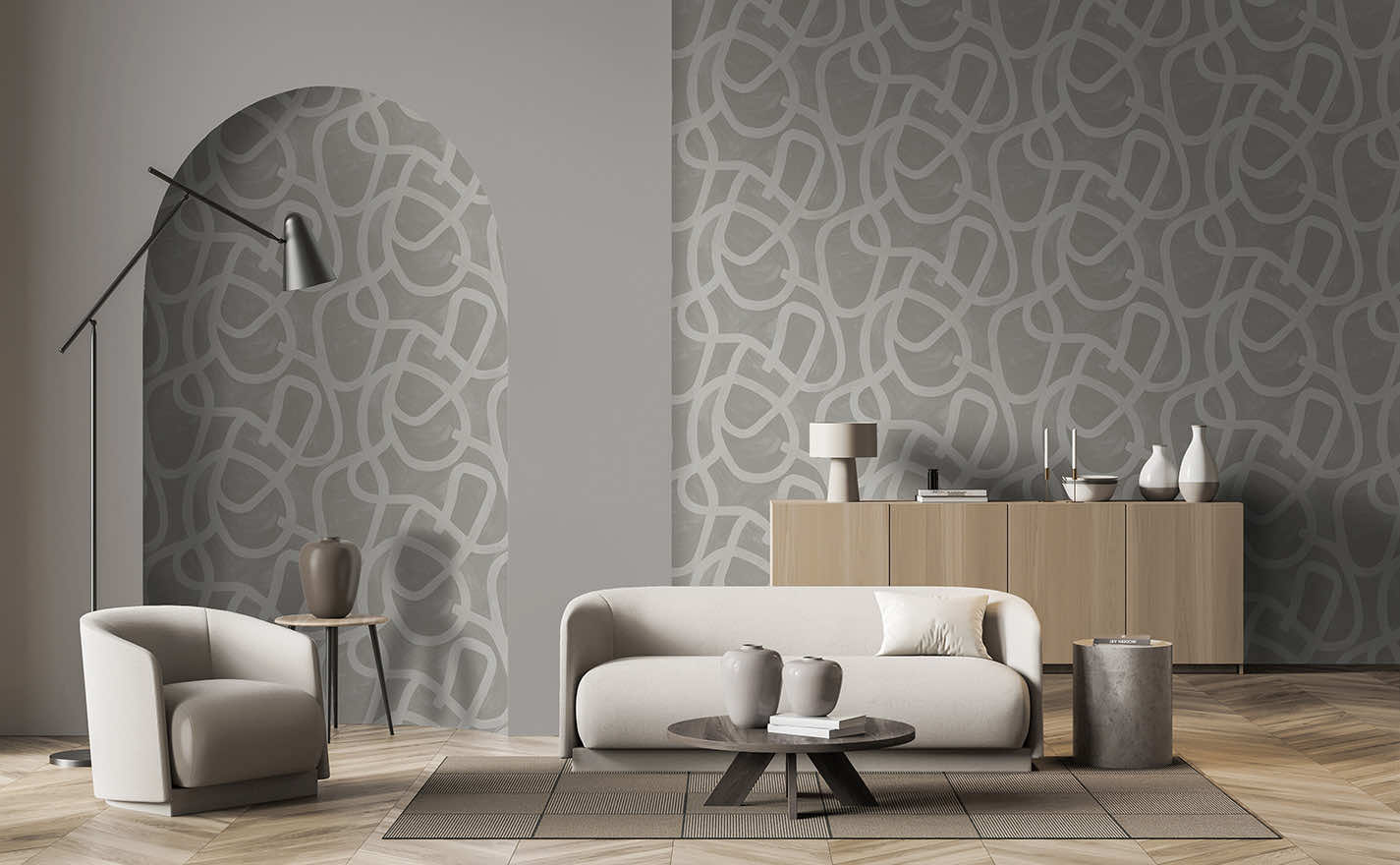 Moleta Wallpaper - Grey - Holden Décor - 91500 - Premier Wallcovering