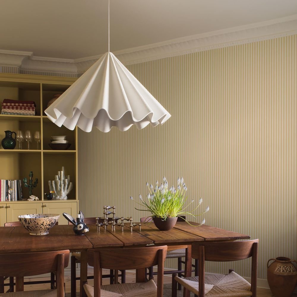 Molle Stripe Wallpaper - Yellow - Boråstapeter - 5735 - Premier Wallcovering