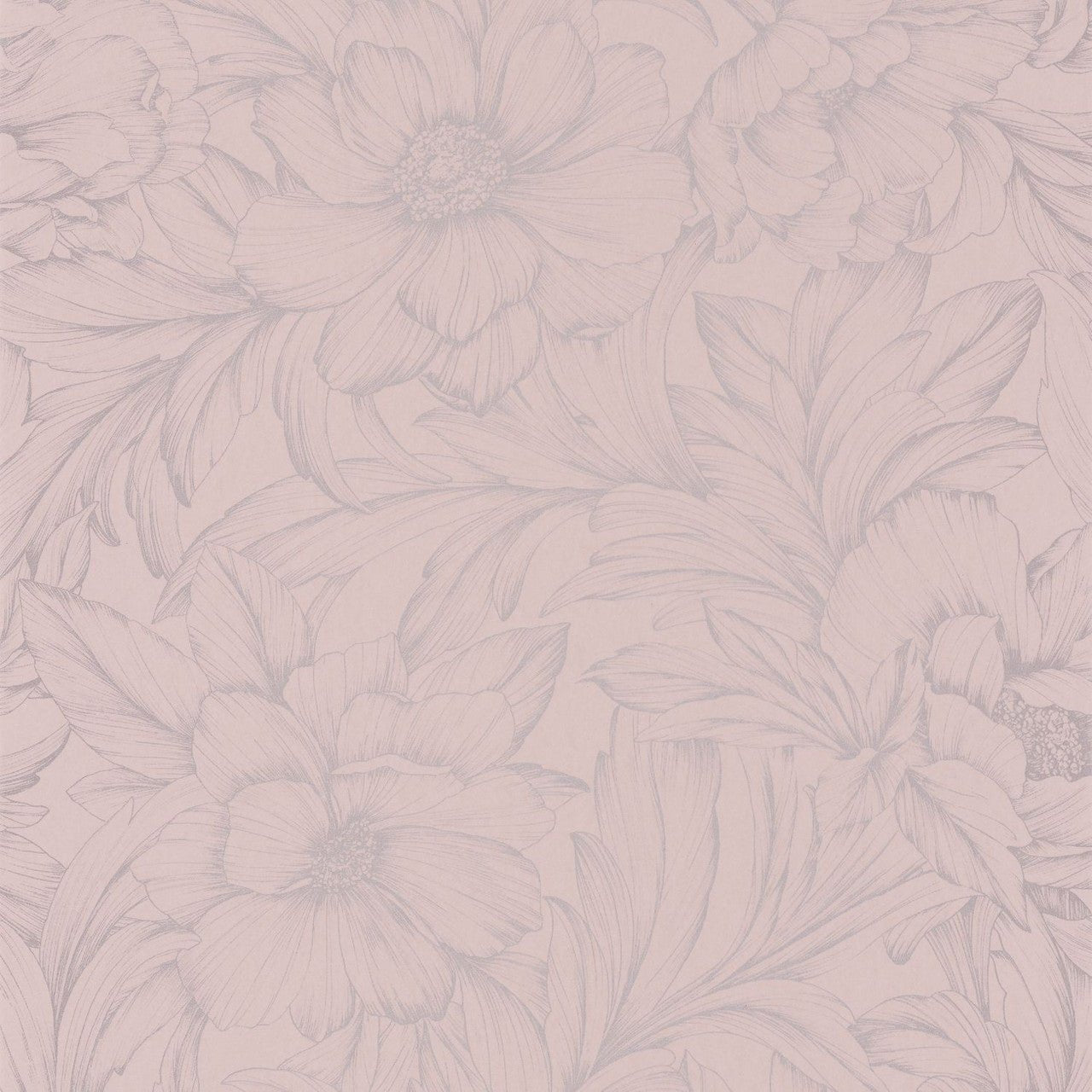 Monceau Florescence Wallpaper - Rose - Casadeco - 82354121 - Premier Wallcovering