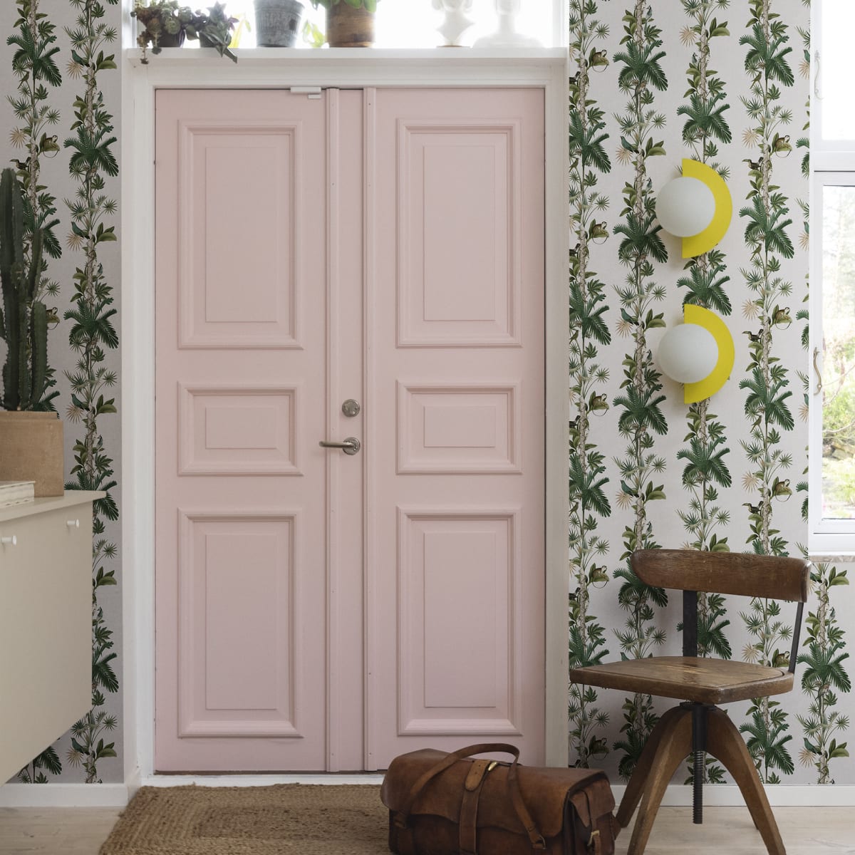 Monkey Island Wallpaper - Ivory - Rebel Walls - R18101 - Premier Wallcovering