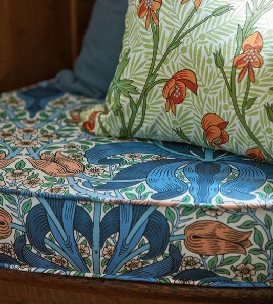 Monkshood Fabric - Rhubarb - Morris & Co - 227220 - Premier Wallcovering