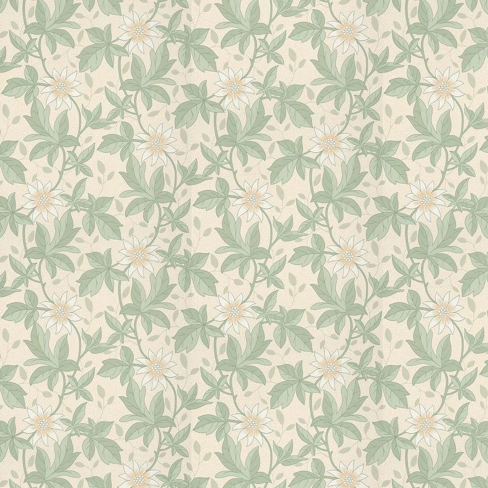 Monroe Wallpaper - Gold Flower - Little Greene - 0291MOGOLDZ - Premier Wallcovering