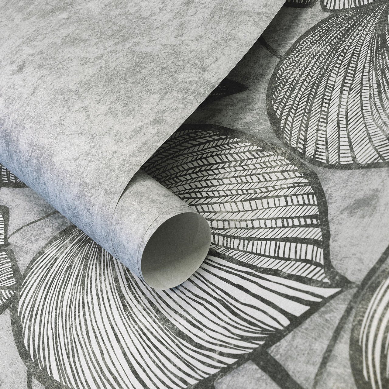 Monstera Twin Lead Julie Feels Home Wall Mural - Black - Hohenberger - 26977 - Premier Wallcovering