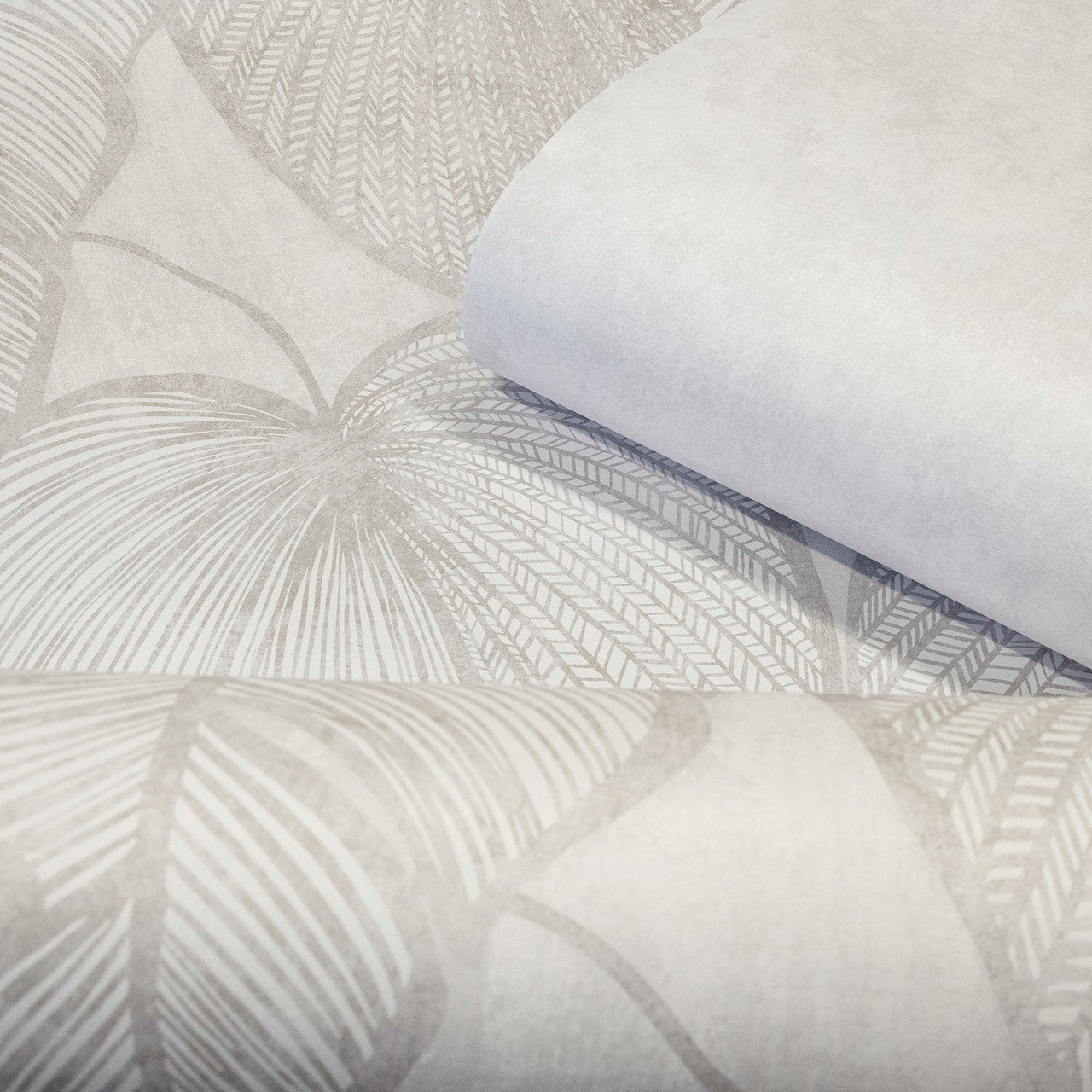 Monstera Twin Lead Julie Feels Home Wall Mural - Mirror White - Hohenberger - 26979 - Premier Wallcovering