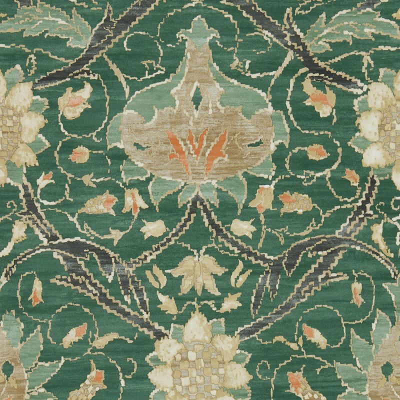 Montreal Wallpaper - Forest/Teal - Morris & Co - 216862 - Premier Wallcovering