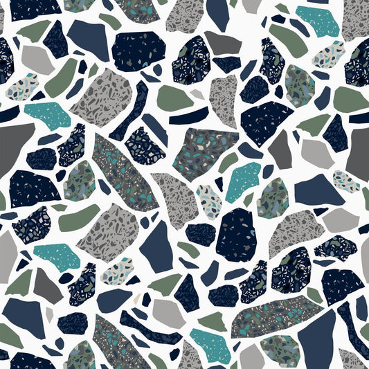 Moonlight Drive Wallpaper - Twilight Blue & Emerald Sea - Lust Home - LH900018 - Premier Wallcovering