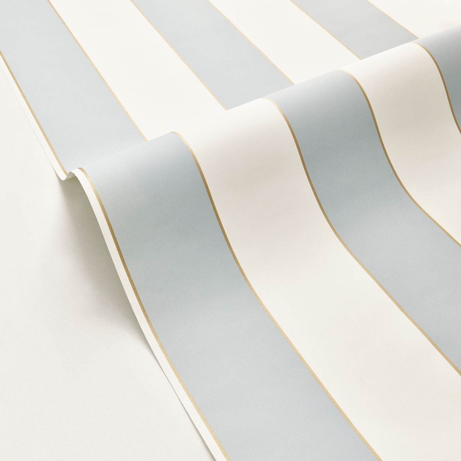 Moonlight Golden Lines Wallpaper - Bleu Ciel - Caselio - 101070621 - Premier Wallcovering