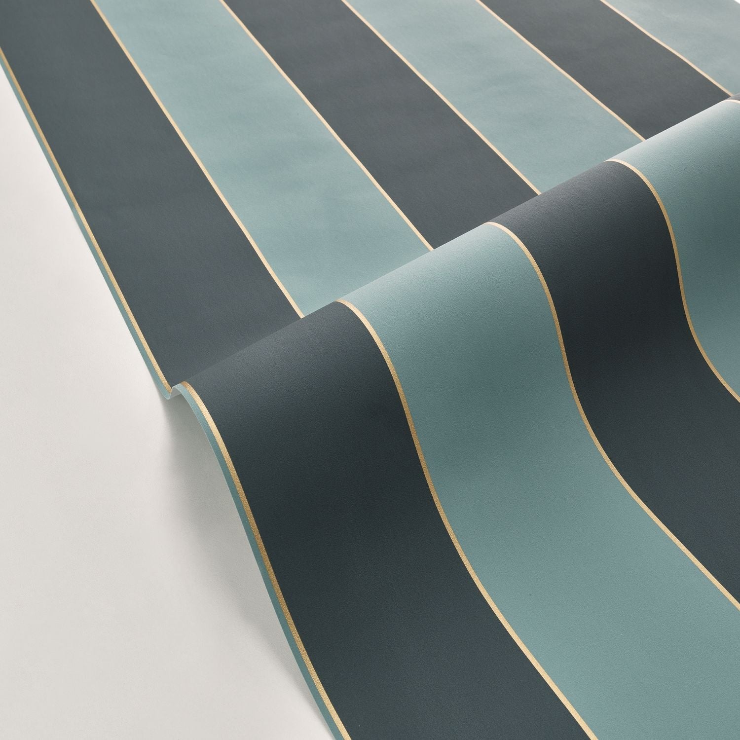 Moonlight Golden Lines Wallpaper - Foret Noir - Caselio - 101077270 - Premier Wallcovering