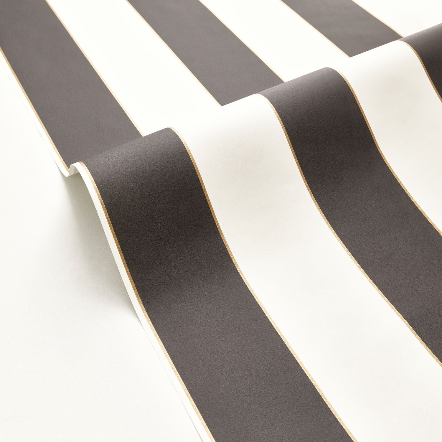 Moonlight Golden Lines Wallpaper - Noir - Caselio - 101072092 - Premier Wallcovering