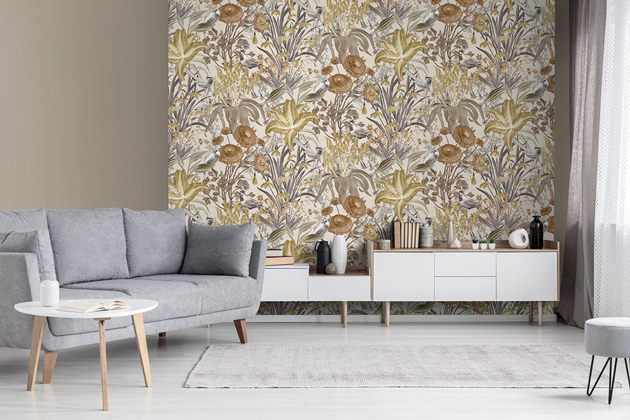 Moorea Tropical Wallpaper - Coconut - Hohenberger - 26728 - Premier Wallcovering