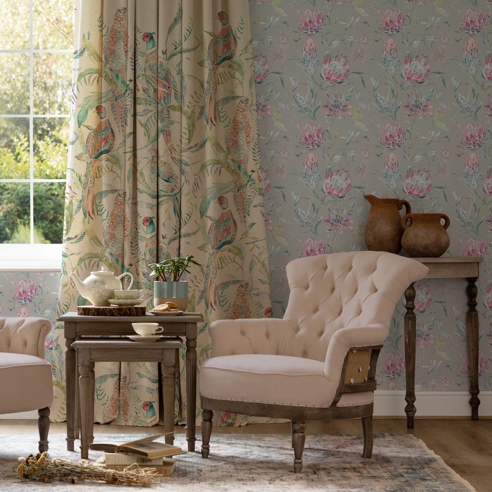 Moorehaven Wallpaper - Loganberry - Voyage Maison - MOOREHA/WPO/LOG - Premier Wallcovering