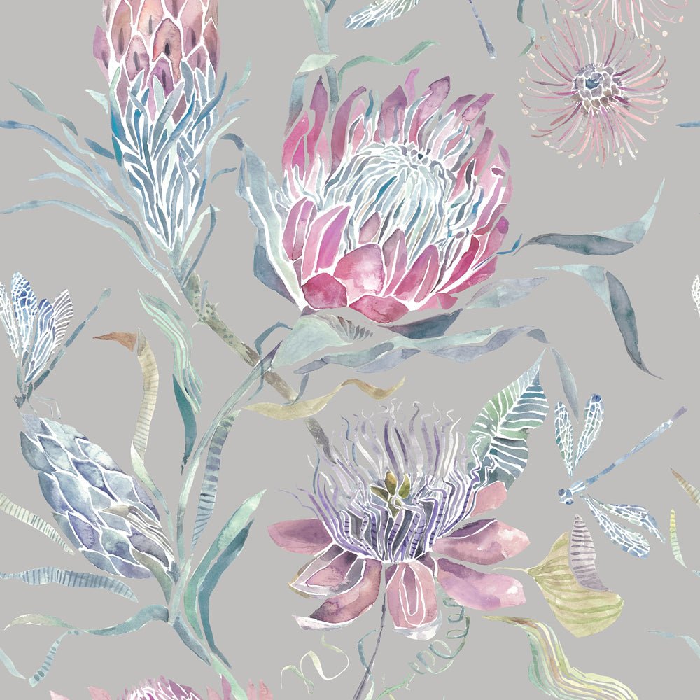 Moorehaven Wallpaper - Loganberry - Voyage Maison - MOOREHA/WPO/LOG - Premier Wallcovering