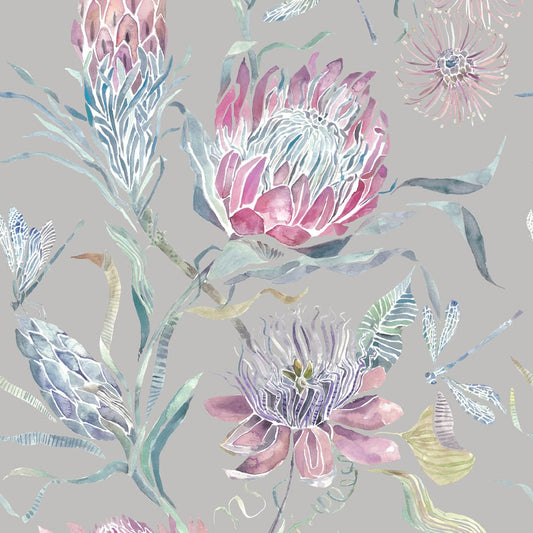 Moorehaven Wallpaper - Loganberry - Voyage Maison - MOOREHA/WPO/LOG - Premier Wallcovering