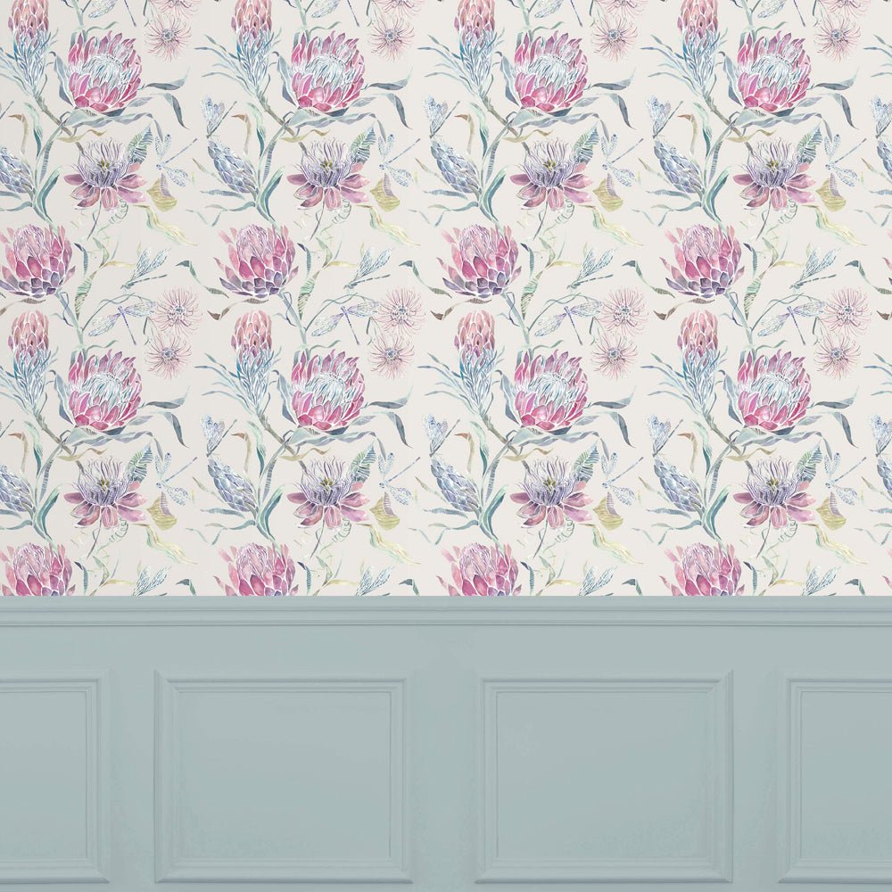 Moorehaven Wallpaper - Loganberry - Voyage Maison - MOOREHA/WPO/LOG - Premier Wallcovering